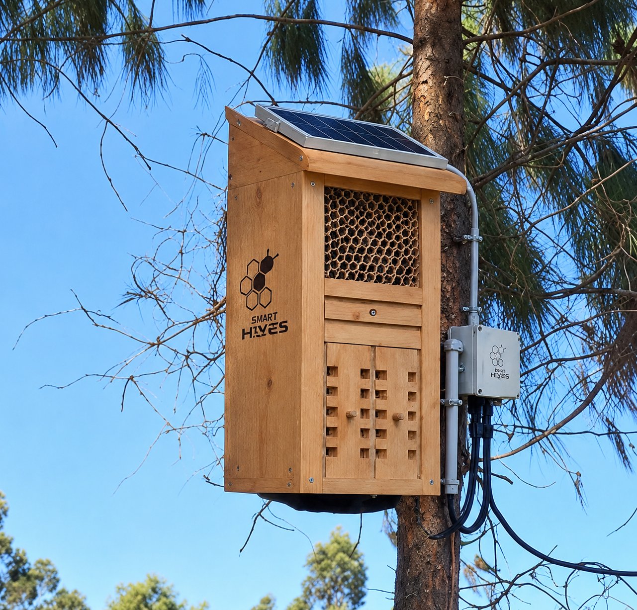 Solar-powered Mason Bee House